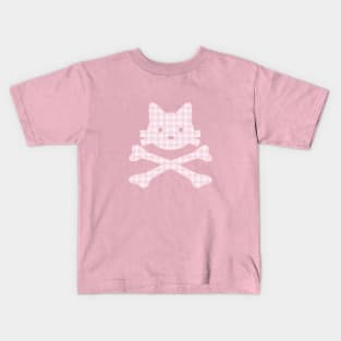 Kitty X-Bones Plaid Kids T-Shirt